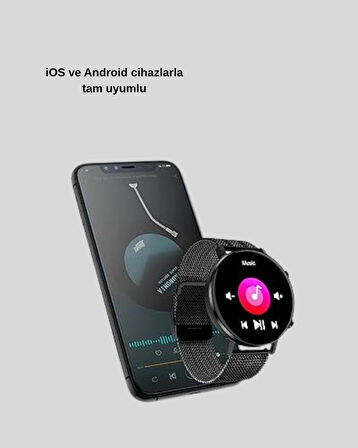 CEYLAN ADAM G20 Mini Akıllı Saat – iPhone & Android Uyumlu, Adım Sayar ve Uyku Takipli
