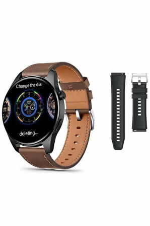 CEYLAN ADAM Akıllı Saat 1.5 Inç Amoled Ekran Çift Kordonlu GPS NFC Uyumlu