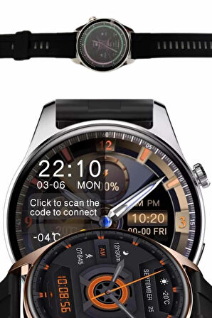 CEYLAN ADAM Yuvarlak Kasa 46mm Akıllı Saat Android Ve IOS Uyumlu Uyku ve Sağlık Takibi