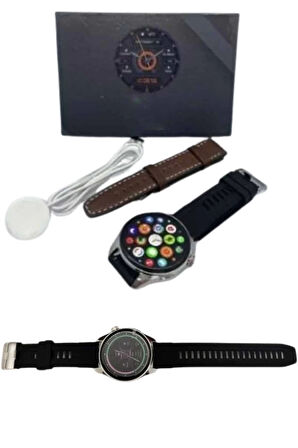 CEYLAN ADAM Akıllı Saat Yuvarlak Ekran Sesli Görüşme Özellikli Siyah Akıllı Unisex Kol Saati