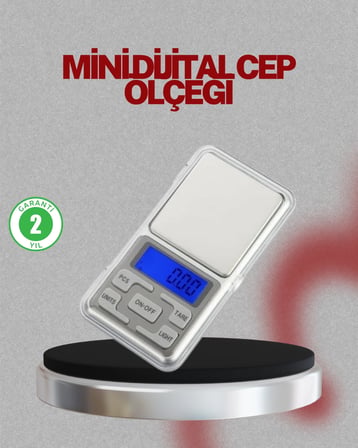 Mey İthalat® Mavi Işıklı LCD Ekranlı Hassas Tartı Terazisi