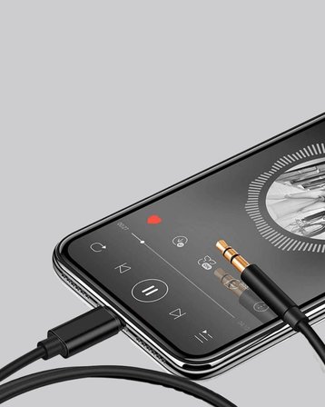 Mey İthalat iPhone Uyumlu Lightning 3.5mm Aux Adaptör Kablo Stereo Ses Aktarım