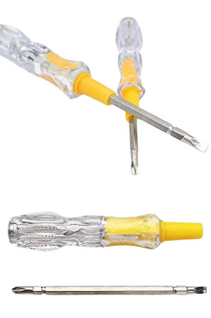 CEYLAN ADAM Çift Uçlu Kontrol Kalemi Elektrik Test Kalemi Şeffaf