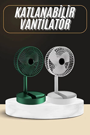CEYLAN ADAM Katlanabilir Usb Şarjlı Masaüstü Soğutucu Mini Fan Telefon Tutucu