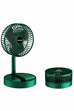 CEYLAN ADAM 3 Kademe Hız Ayarlı Vantilatör Telefon Standlı Şarjlı Katlanabilir Soğutucu Pervane