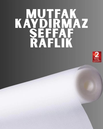 Kesilebilir şeffaf raflık çekmece kaplaması mutfak için