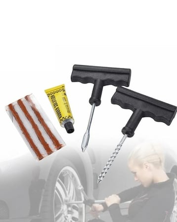 Mey İthalat® Acil Durumların Kurtarıcısı Çok Amaçlı Lastik Tamir Seti