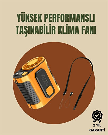 CEYLAN ADAM Taşınabilir USB Şarjlı Turbo Fan – 3 Modlu Soğutma, Hafif & Kompakt
