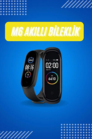 CEYLAN ADAM Akıllı Uyumlu Bileklik M6 Adımsayar Spor Modları Çağrı Görme Türkçe Menü