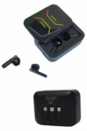 Mey İthalat Powerbank Bluetooth Kulaklık  Kulaklığı Yüksek Ses Kaliteli Yeni Nesil