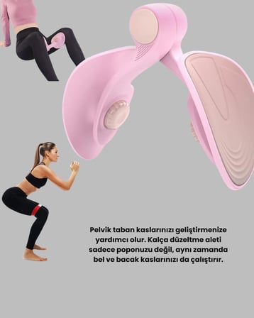 Mey İthalat® Evde Kullanıma Uygun Uyluk Kalça ve Pelvik Egzersiz Aleti