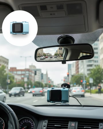 Mey İthalat® Araç Ön Cam Kamerası Sürüş Güvenliği İçin Video Kayıt