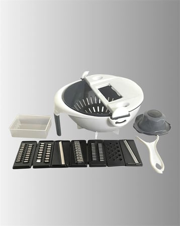 Mey İthalat® Süzgeçli Hazneye Sahip Çok Amaçlı Rende ve Dilimleyici