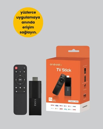 Mey İthalat® 4K Ultra HD Android TV Stick – Tak Çalıştır Akıllı TV Cihazı