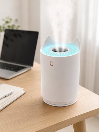Mey İthalat Oda Nemlendirici LED Işıklı Ultrasonik Buhar Makinesi Aroma Difüzör