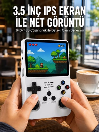 Mey İthalat El Tipi Oyun Konsolu 3.5 İnç HD Ekran ve Hafıza Kartı Destekli Yeni Nesil