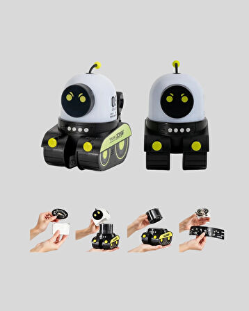 CEYLAN ADAM Robot Tasarımlı Bluetooth Hoparlörlü Yıldızlı Gökyüzü Projektör