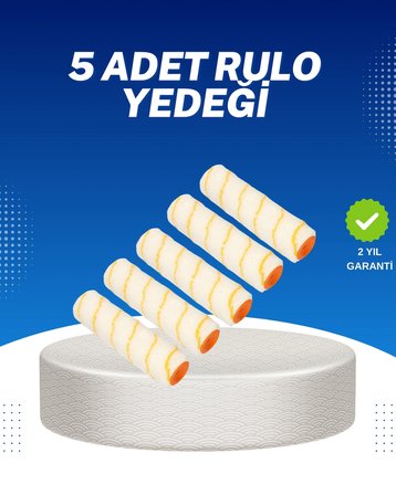 Mey İthalat® 5’li Emülsiyon Boya Rulosu Duvar ve Tavan Uygulamasına Uygun