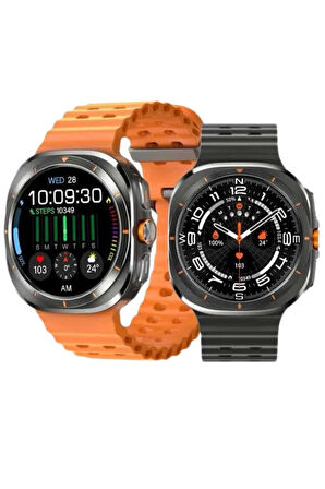 CEYLAN ADAM Akıllı Saat Unısex Zarif Görünümlü Titanyum Kasa Amoled Ekran Müzik Dinleme