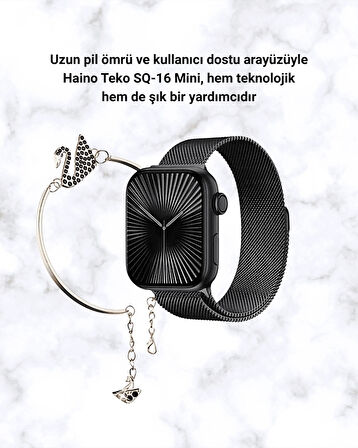 CEYLAN ADAM Mini Series 10 Akıllı Saat | 3 Kordon + Bileklik Hediyeli, Tüm Telefonlarla Uyumlu