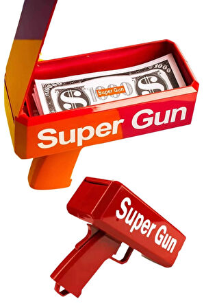 CEYLAN ADAM Çocuklara Özel Eğlenceli Para Saçma Makinası Parti Oyuncağı Kırmızı