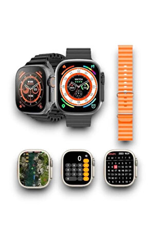 CEYLAN ADAM 2025 Model Akıllı Saat Çift Kordon Ios Ve Android Arama Cevaplama Sesli Asistan