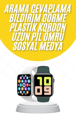 Mey İthalat® Akıllı Saat Uyku ve Sağlık Takibi Arama Cevaplama 44 MM Amoled Ekran