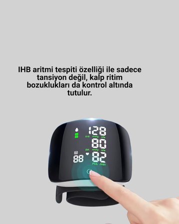Mey İthalat® Aritmi Tespitli Bilekten Tansiyon Aleti