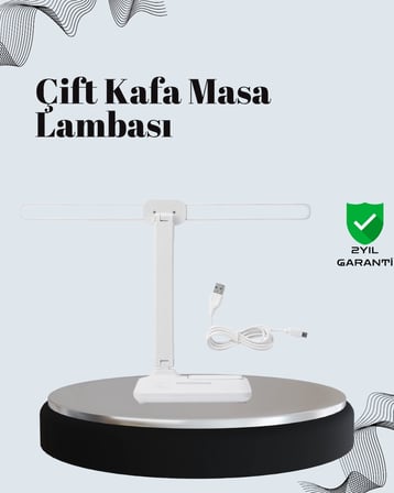 Mey İthalat® Ayarlanabilir Açıya Sahip Masa Lambası | Kademeli Işık Seviyesi, Modern ve Kompakt Tasarım