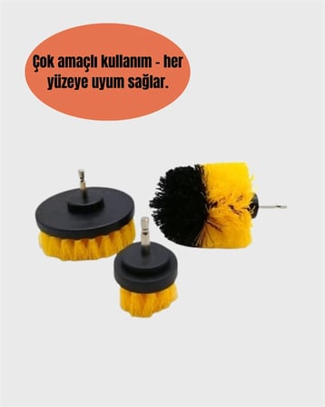 Mey İthalat® Banyo, Mutfak, Jant ve Fayans Temizliği İçin Uygun Matkap Başlığı