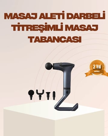 Mey İthalat® Şarjlı Taşınabilir 3in1 Titreşimli Masaj Aleti Esneme Bantlı