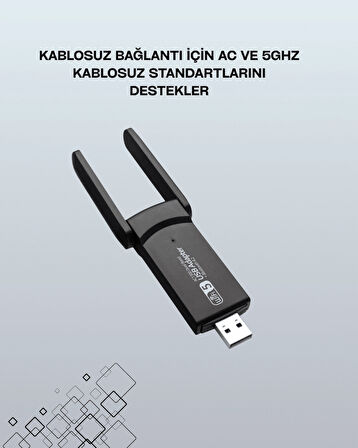 CEYLAN ADAM USB 3.0 Wireless Adaptör – 2.4GHz & 5GHz Destekli