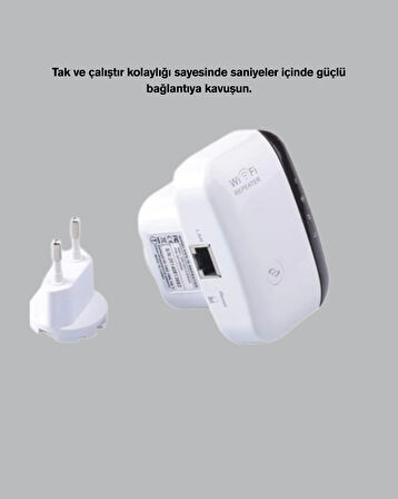 CEYLAN ADAM 300 Mbps Kablosuz WiFi Menzil Genişletici – Repeater & AP Modu