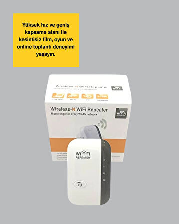 CEYLAN ADAM 300 Mbps Kablosuz WiFi Menzil Genişletici – Repeater & AP Modu