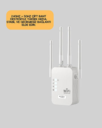 CEYLAN ADAM Yüksek Hızlı Parazit Önleyici WiFi Repeater Router