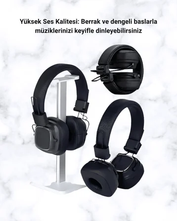 Mey İthalat Renkli Işık Efektli Bluetooth 5.3 Müzik Kulaklığı Yeni Nesil