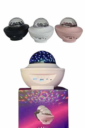 CEYLAN ADAM Çok Renkli Projektör Lamba Disko Topu Gece Lambası Kablosuz