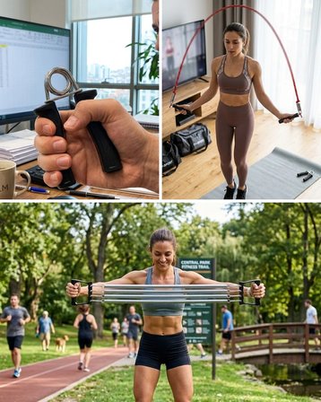 Mey İthalat® Ev Fitness Seti Kardiyo ve Kas Geliştirme Egzersiz Seti
