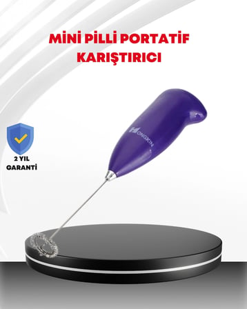 Mey İthalat® El Tipi Pratik Mikser - Kahve, Süt, Bebek Maması ve Yumurta Çırpıcı