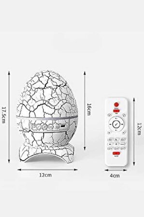 CEYLAN ADAM Gece Lambası Yumurta Işık Speaker Yeni Nesil Dinozor Yumurtası Görünümlü