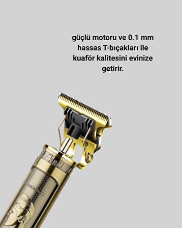 CEYLAN ADAM LCD Ekranlı Şarjlı Tıraş Makinesi Erkek Saç Sakal Kesme