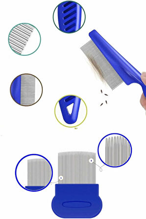 CEYLAN ADAM Tüy Fırçası Bit Tarağı Seti Evcil Hayvan Tüy Toplayıcı Bit Pire Önleyici Tarak