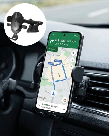 Mey İthalat® Araç İçi Telefon Tutucu Havalandırma Izgara Telefon Standı