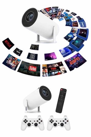 Mey İthalat® Full HD 8 GB Ayaklı Çift Kollu 4K Video Oyun Konsolu Taşınabilir Yeni Nesil