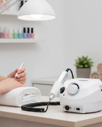 Mey İthalat® Manikür Pedikür İçin Güçlü ve Sessiz Tırnak Matkap Makinesi