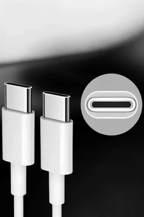 İOS Uyumlu Type-C Girişli Hızlı Şarj 15/15 Pro Max Adaptör ve Kablosu