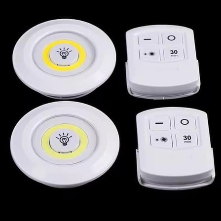 Mey İthalat Led Lamba 3'lü Uzaktan Kumandalı Yapışkanlı Beyaz Işık (Kopya)