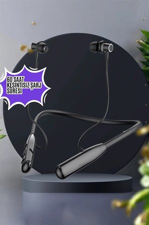 Mey İthalat® Boyun Bantlı Bluetooth Kulaklık ANC Özellikli Kulaklık İçi