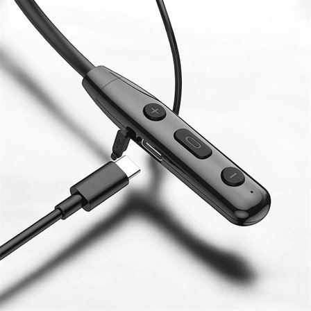 Mey İthalat® Boyun Bantlı Bluetooth Kulaklık ANC Özellikli Kulaklık İçi