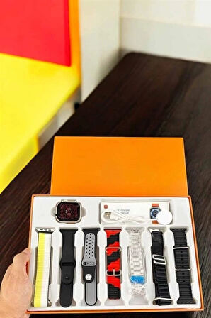 CEYLAN ADAM Akıllı Saat 7 Kordonlu Bildirim Görebilen Metal Kordon GPS Özelliği